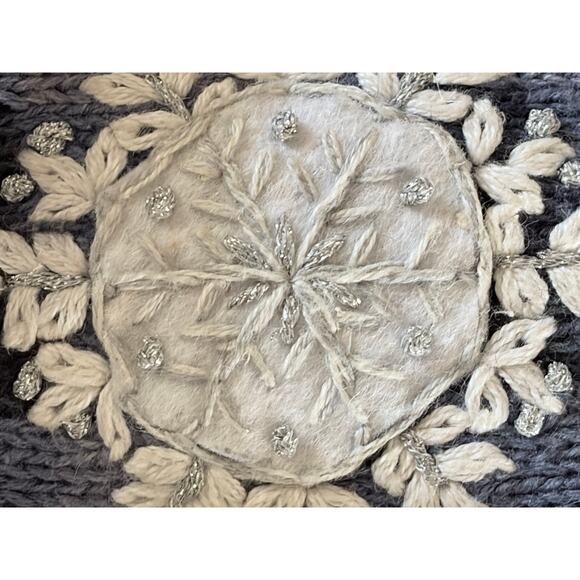 Tiara International Blue Winter Frosty Zip Cardigan size Medium - Picture 11 of 12